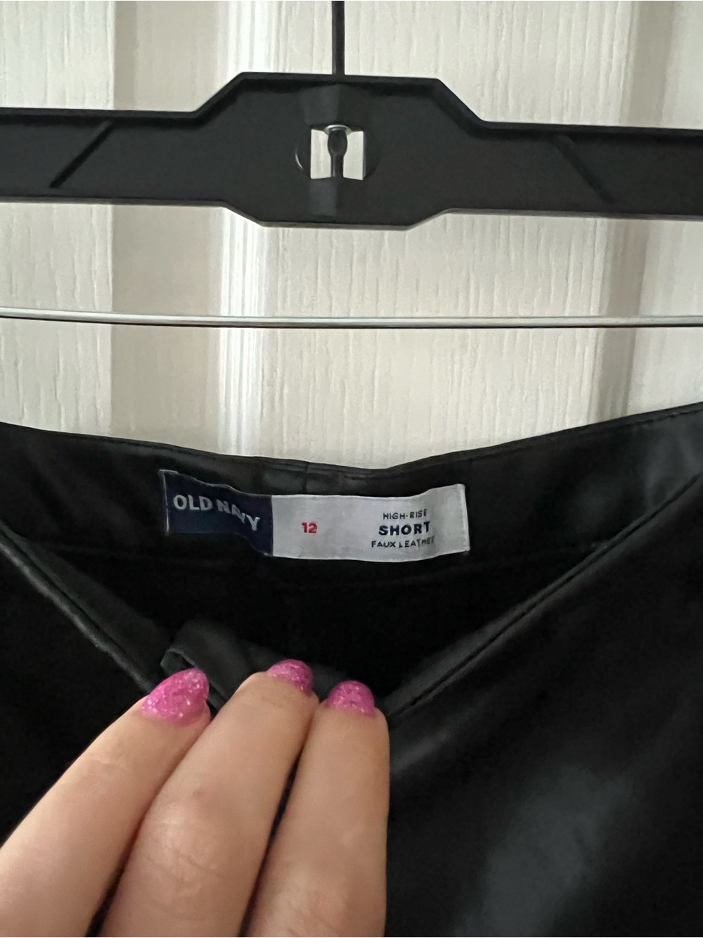 Old Navy Faux Leather Shorts - Picture 2 of 3
